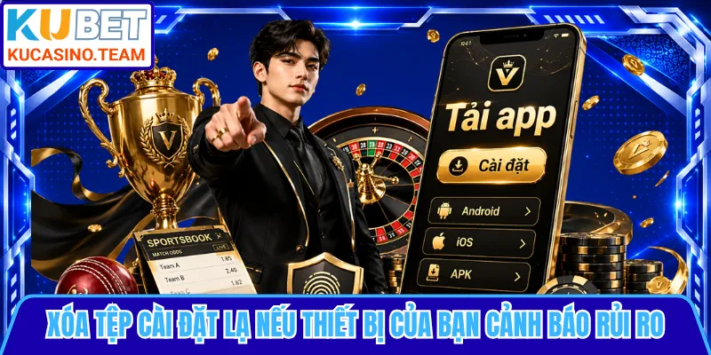 Xóa tệp cài đặt lạ nếu thiết bị của bạn cảnh báo rủi ro